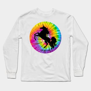 Unicorn Tie Dye Life Long Sleeve T-Shirt